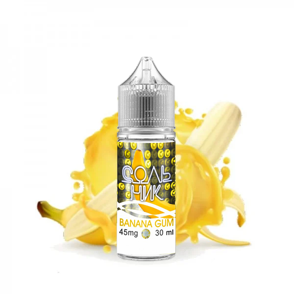 Сольник Banana Gum 30мл — Рідина для pod систем (сольовий нікотин) Сольник Banana Gum 30мл — Рідина для pod систем (сольовий нікотин)