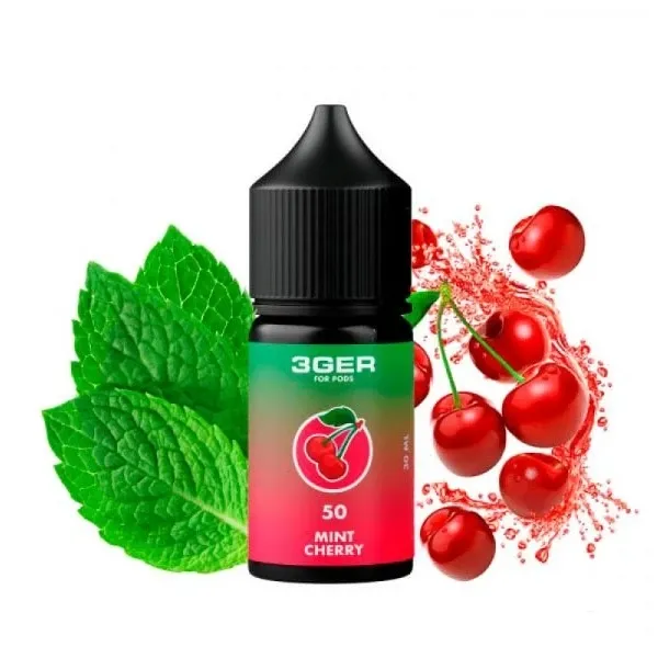 3Ger Mint Cherry 30мл — Рідина для pod систем (сольовий нікотин) 3Ger Mint Cherry 30мл — Рідина для pod систем (сольовий нікотин)