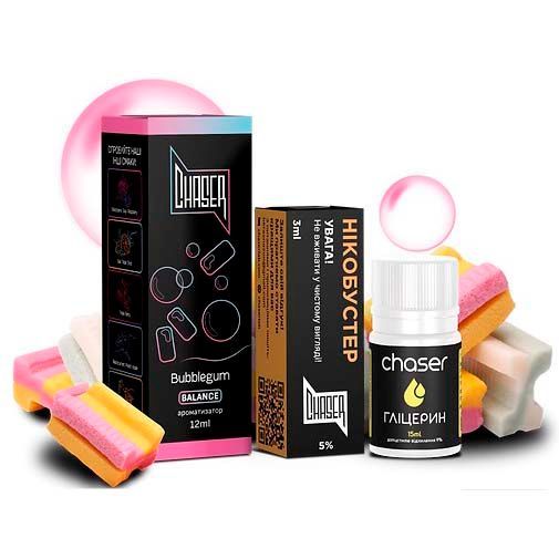 Chaser Black Bubblegum 30мл — Набір для самозамісу (сольовий нікотин) Chaser Black Bubblegum 30мл — Набір для самозамісу (сольовий нікотин)