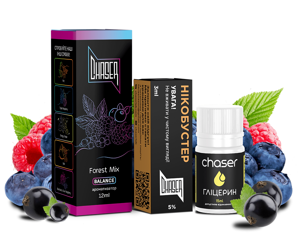 Chaser Black Forest Mix 30мл — Набір для самозамісу (сольовий нікотин) Chaser Black Forest Mix 30мл — Набір для самозамісу (сольовий нікотин)