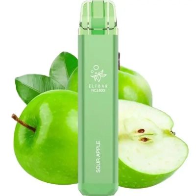 Elf Bar 1800 Sour Apple — Одноразова POD-система