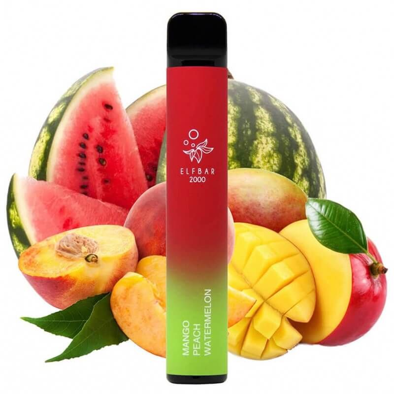 Elf Bar 2000 Mango Peach Watermelon — Одноразова POD-система Elf Bar 2000 Mango Peach Watermelon — Одноразова POD-система
