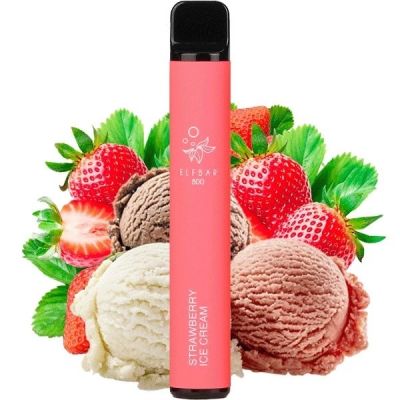 Elf Bar 800 Strawberry Ice Cream — Одноразова POD-система
