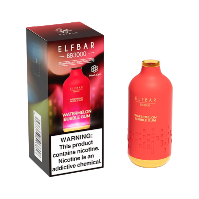 Elf Bar BB3000 Strawberry Watermelon Gum — Одноразова POD-система