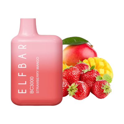 Elf Bar BC3000 Strawberry Mango — Одноразова POD-система