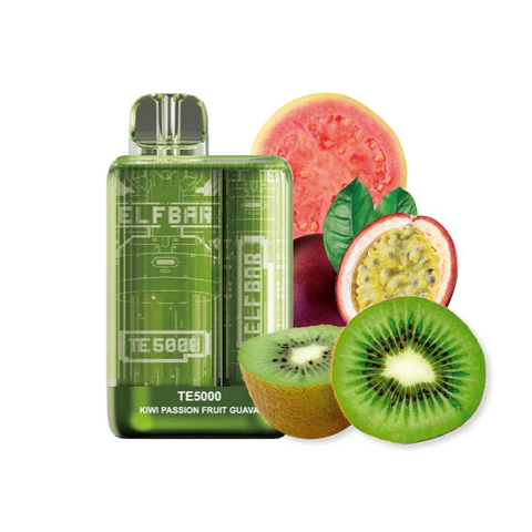 Elf Bar TE5000 Kiwi Passion Fruit Guava — Одноразова POD-система Elf Bar TE5000 Kiwi Passion Fruit Guava — Одноразова POD-система