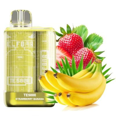 Elf Bar TE5000 Strawberry Banana — Одноразова POD-система