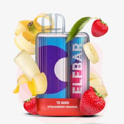 Elf Bar TE6000 Strawberry Banana — Одноразова POD-система