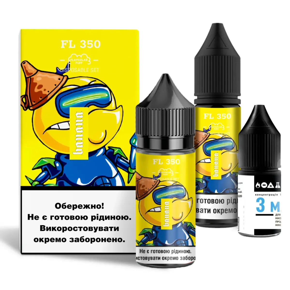 Flavorlab FL350 Banana Ice 30мл — Набір для самозамісу (сольовий нікотин) Flavorlab FL350 Banana Ice 30мл — Набір для самозамісу (сольовий нікотин)