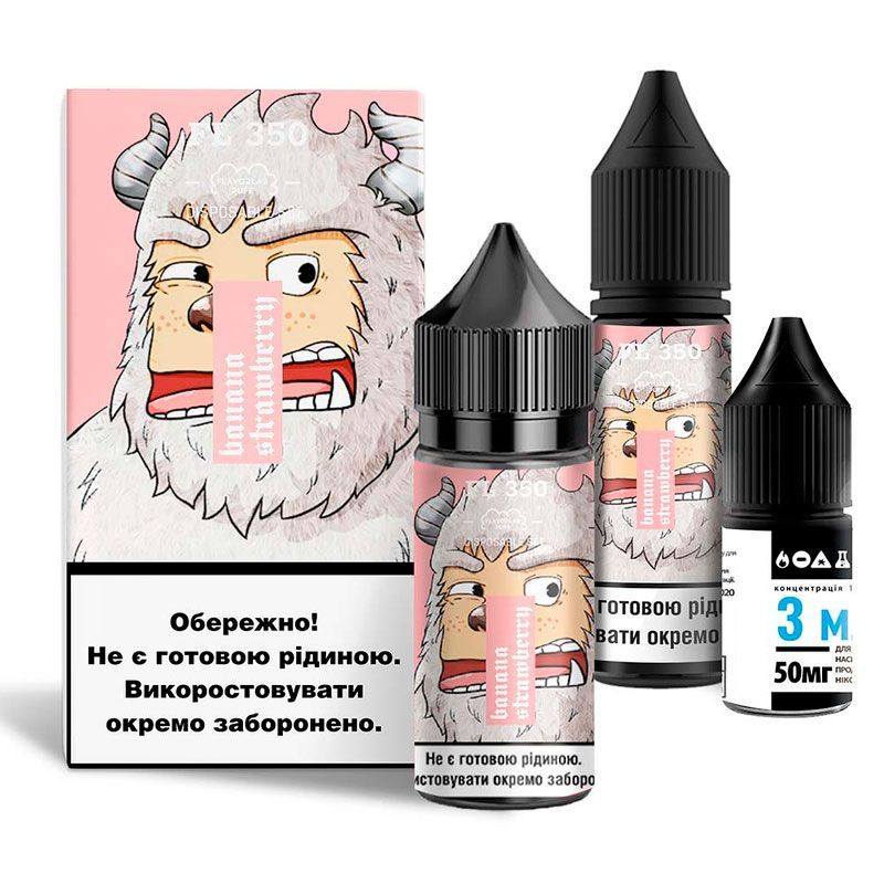 Flavorlab FL350 Banana Strawberry 30мл — Набір для самозамісу (сольовий нікотин) Flavorlab FL350 Banana Strawberry 30мл — Набір для самозамісу (сольовий нікотин)