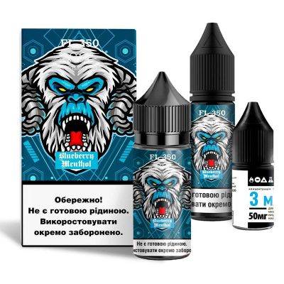 Flavorlab FL350 Blueberry Menthol 30мл — Набір для самозамісу (сольовий нікотин) Flavorlab FL350 Blueberry Menthol 30мл — Набір для самозамісу (сольовий нікотин)
