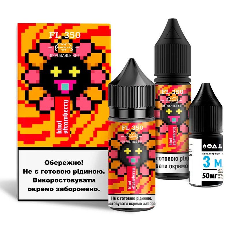 Flavorlab FL350 Kiwi Strawberries 30мл — Набір для самозамісу (сольовий нікотин) Flavorlab FL350 Kiwi Strawberries 30мл — Набір для самозамісу (сольовий нікотин)