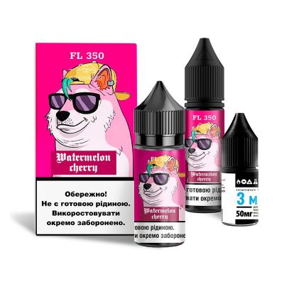 Flavorlab FL350 Watermelon Cherry 30мл — Набір для самозамісу (сольовий нікотин) Flavorlab FL350 Watermelon Cherry 30мл — Набір для самозамісу (сольовий нікотин)