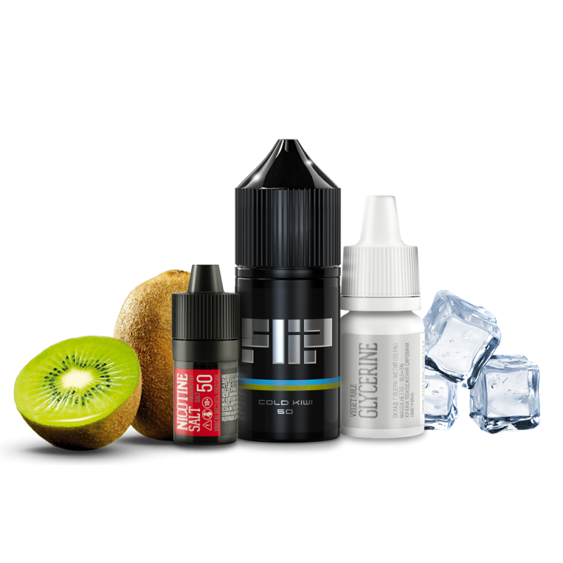 Flip Cold Kiwi 30мл — Набір для самозамісу (сольовий нікотин) Flip Cold Kiwi 30мл — Набір для самозамісу (сольовий нікотин)