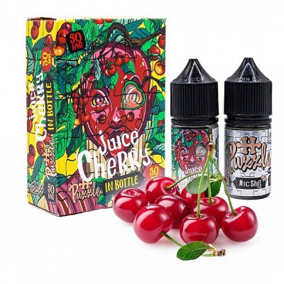 In Bottle Cherry Juice 30мл — Набір для самозaмісу (сольовий нікотин)