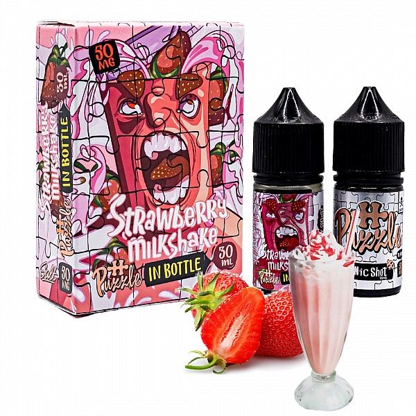 In Bottle Strawberry Milkshake 30мл — Набір для самозaмісу (сольовий нікотин) In Bottle Strawberry Milkshake 30мл — Набір для самозaмісу (сольовий нікотин)