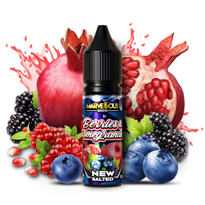 Marvellous Brew Berries Pomegranate 15мл — Рідина для pod систем (сольовий нікотин) Marvellous Brew Berries Pomegranate 15мл — Рідина для pod систем (сольовий нікотин)