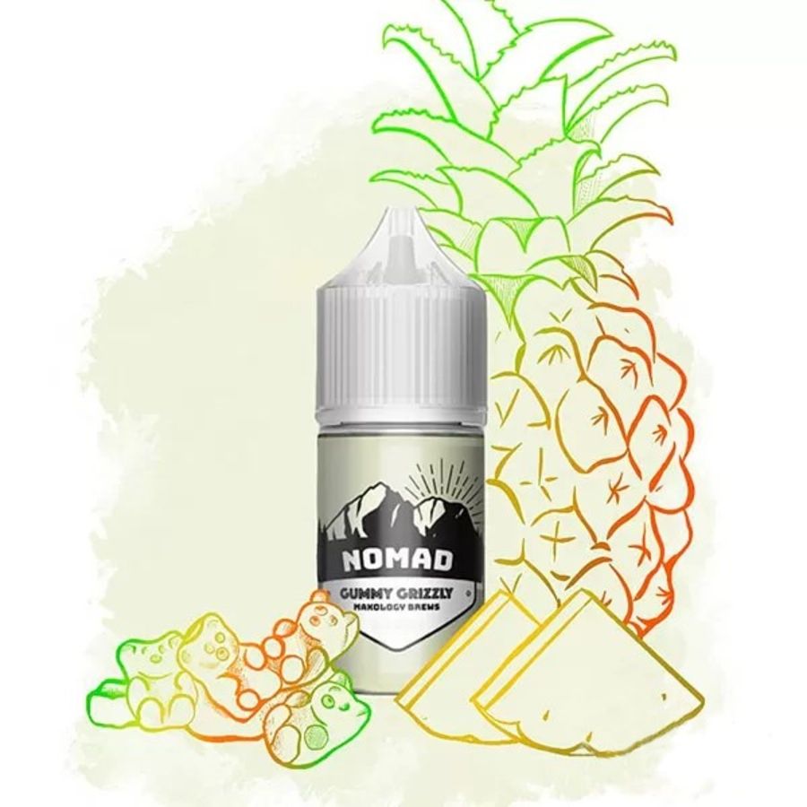 Nomad Gummy Grizzly 30мл — Рідина для pod систем (сольовий нікотин) Nomad Gummy Grizzly 30мл — Рідина для pod систем (сольовий нікотин)