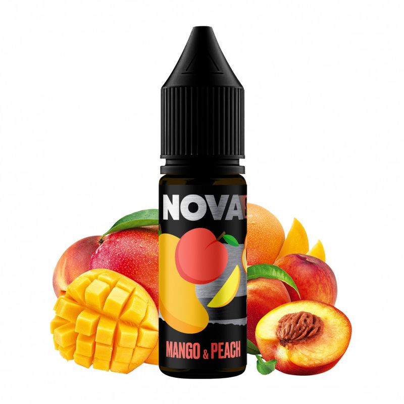 Nova Mango Peach 15мл — Рідина для pod систем (сольовий нікотин) Nova Mango Peach 15мл — Рідина для pod систем (сольовий нікотин)