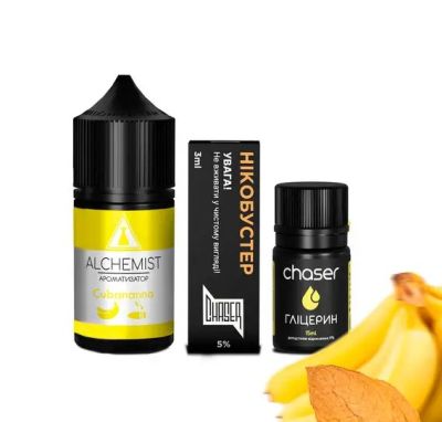 Alchemist Cubabanana 30мл — Набір для самозамісу (сольовий нікотин)