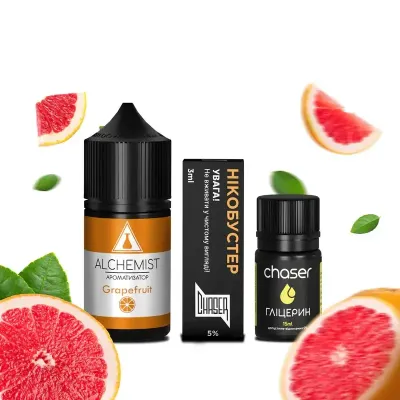 Alchemist Grapefruit 30мл — Набір для самозамісу (сольовий нікотин)