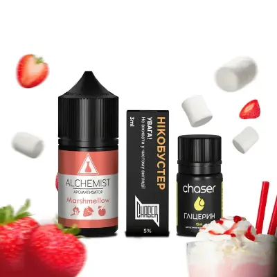 Alchemist Marshmelow 30мл — Набір для самозамісу (сольовий нікотин)