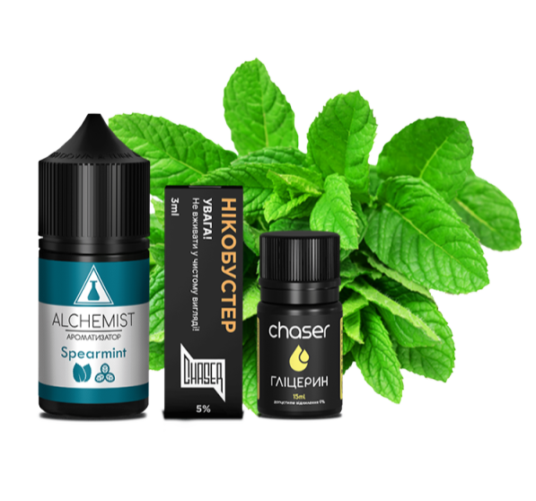 Alchemist Spearmint 30мл — Набір для самозамісу (сольовий нікотин) Alchemist Spearmint 30мл — Набір для самозамісу (сольовий нікотин)