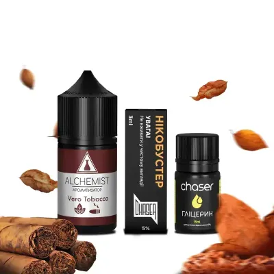 Alchemist Vero Tobacco 30мл — Набір для самозамісу (сольовий нікотин)