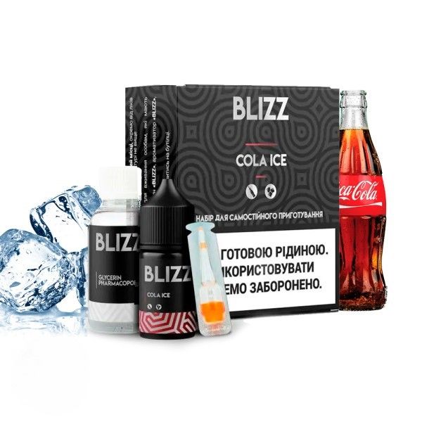 Blizz Cola Ice 30мл — Набір для самозамісу (сольовий нікотин) Blizz Cola Ice 30мл — Набір для самозамісу (сольовий нікотин)
