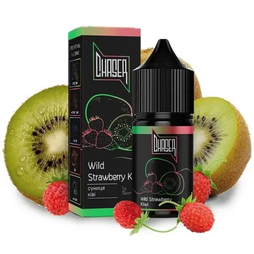 Chaser Black Wild Strawberry Kiwi 30мл — Набір для самозамісу (сольовий нікотин) Chaser Black Wild Strawberry Kiwi 30мл — Набір для самозамісу (сольовий нікотин)