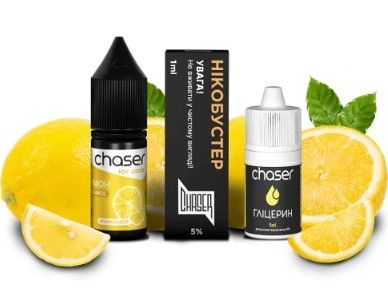 Chaser For Pods Lemon 10мл — Набір для самозамісу (сольовий нікотин) Chaser For Pods Lemon 10мл — Набір для самозамісу (сольовий нікотин)