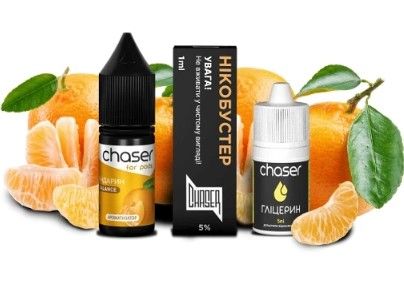 Chaser For Pods Mandarin 10мл — Набір для самозамісу (сольовий нікотин) Chaser For Pods Mandarin 10мл — Набір для самозамісу (сольовий нікотин)