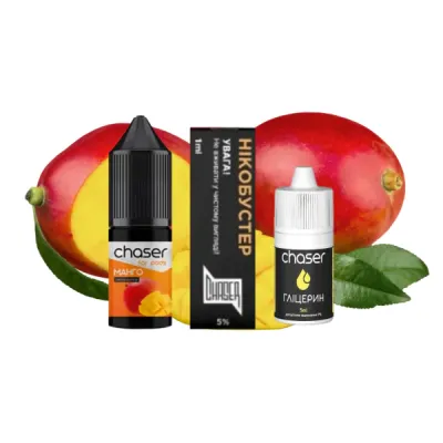 Chaser For Pods Mango 10мл — Набір для самозамісу (сольовий нікотин)