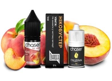 Chaser For Pods Peach 10мл — Набір для самозамісу (сольовий нікотин) Chaser For Pods Peach 10мл — Набір для самозамісу (сольовий нікотин)
