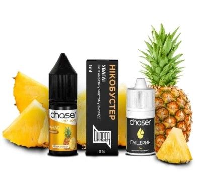 Chaser For Pods Pineapple 10мл — Набір для самозамісу (сольовий нікотин)