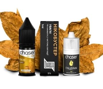 Chaser For Pods Tobacco 10мл — Набір для самозамісу (сольовий нікотин)
