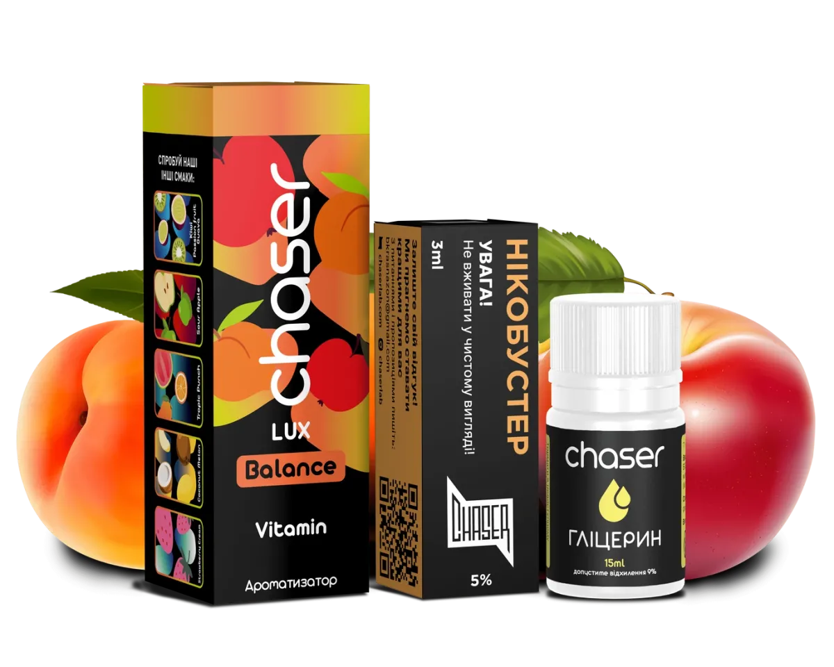 Chaser LUX Juicy Nectar 30мл — Набір для самозамісу (сольовий нікотин) Chaser LUX Juicy Nectar 30мл — Набір для самозамісу (сольовий нікотин)