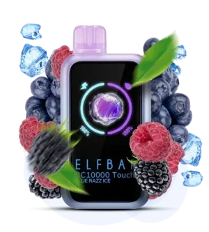 Elf Bar 10000 Touch Blue Razz Ice — Одноразова POD-система