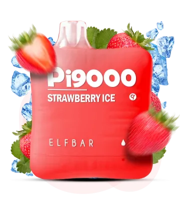 Elf Bar 9000 Strawberry Ice (Полуниця з льодом) — Одноразова електронна сигарета