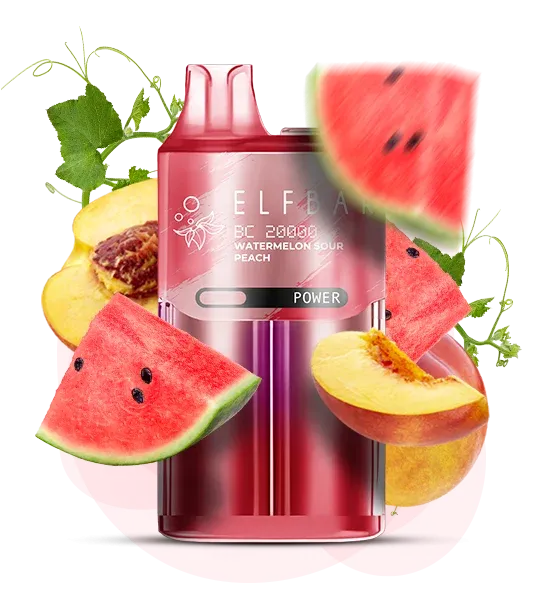 Elf Bar BC20000 Watermelon Sour Peach — Одноразова POD-система Elf Bar BC20000 Watermelon Sour Peach — Одноразова POD-система