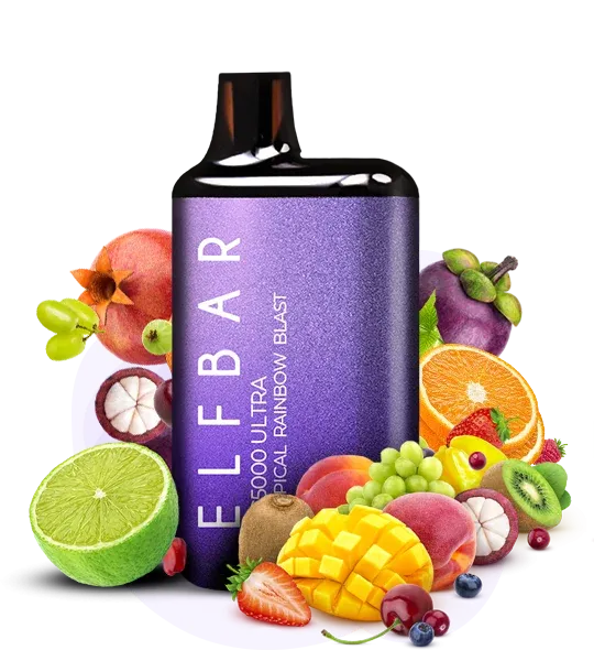 Elf Bar BC5000 Tropical Rainbow Blast — Одноразова POD-система Elf Bar BC5000 Tropical Rainbow Blast — Одноразова POD-система