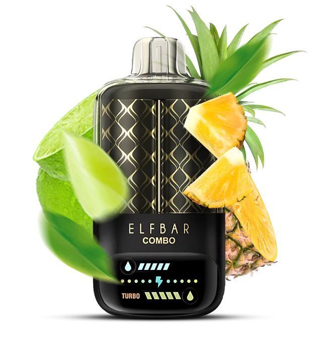 Elf Bar Combo 20000 Lime & Pineapple — Одноразова POD-система Elf Bar Combo 20000 Lime & Pineapple — Одноразова POD-система