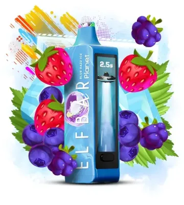 Elf Bar Planet 25000 Blue Razz Ice — Одноразова POD-система