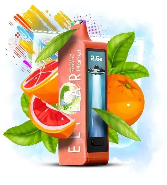 Elf Bar Planet 25000 Grapefruit Green Tea — Одноразова POD-система Elf Bar Planet 25000 Grapefruit Green Tea — Одноразова POD-система
