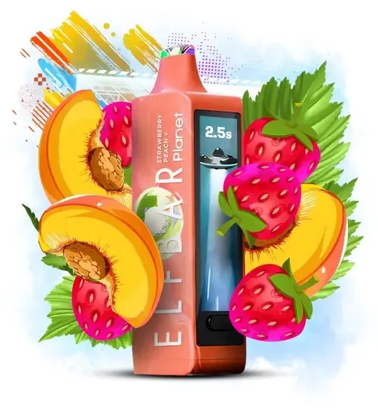 Elf Bar Planet 25000 Strawberry Peach — Одноразова POD-система Elf Bar Planet 25000 Strawberry Peach — Одноразова POD-система