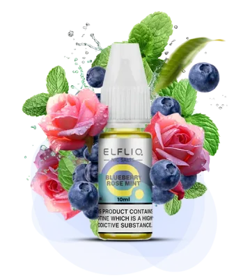 Elfliq Blueberry Rose Mint 10мл — Рідина для pod систем (сольовий нікотин)