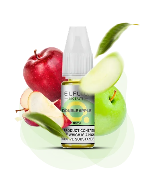 Elfliq Double Apple 10мл — Рідина для pod систем (сольовий нікотин) Elfliq Double Apple 10мл — Рідина для pod систем (сольовий нікотин)