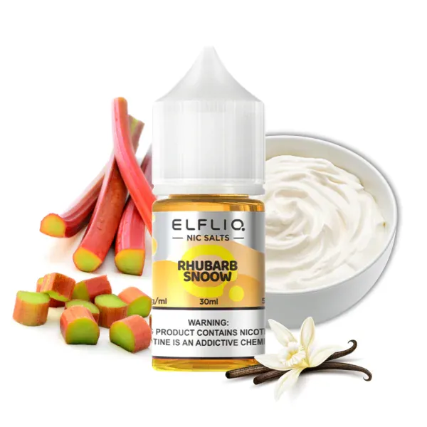 Elfliq Rhubarb Snoow 30мл — Рідина для pod систем (сольовий нікотин) Elfliq Rhubarb Snoow 30мл — Рідина для pod систем (сольовий нікотин)