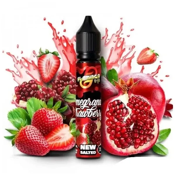 Flamingo New Salted Pomegranate Strawberry 30мл — Рідина для pod систем (сольовий нікотин) Flamingo New Salted Pomegranate Strawberry 30мл — Рідина для pod систем (сольовий нікотин)