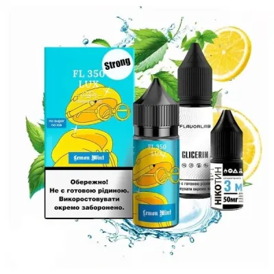 Flavorlab FL350 Lemon Mint 30мл — Набір для самозамісу (сольовий нікотин)